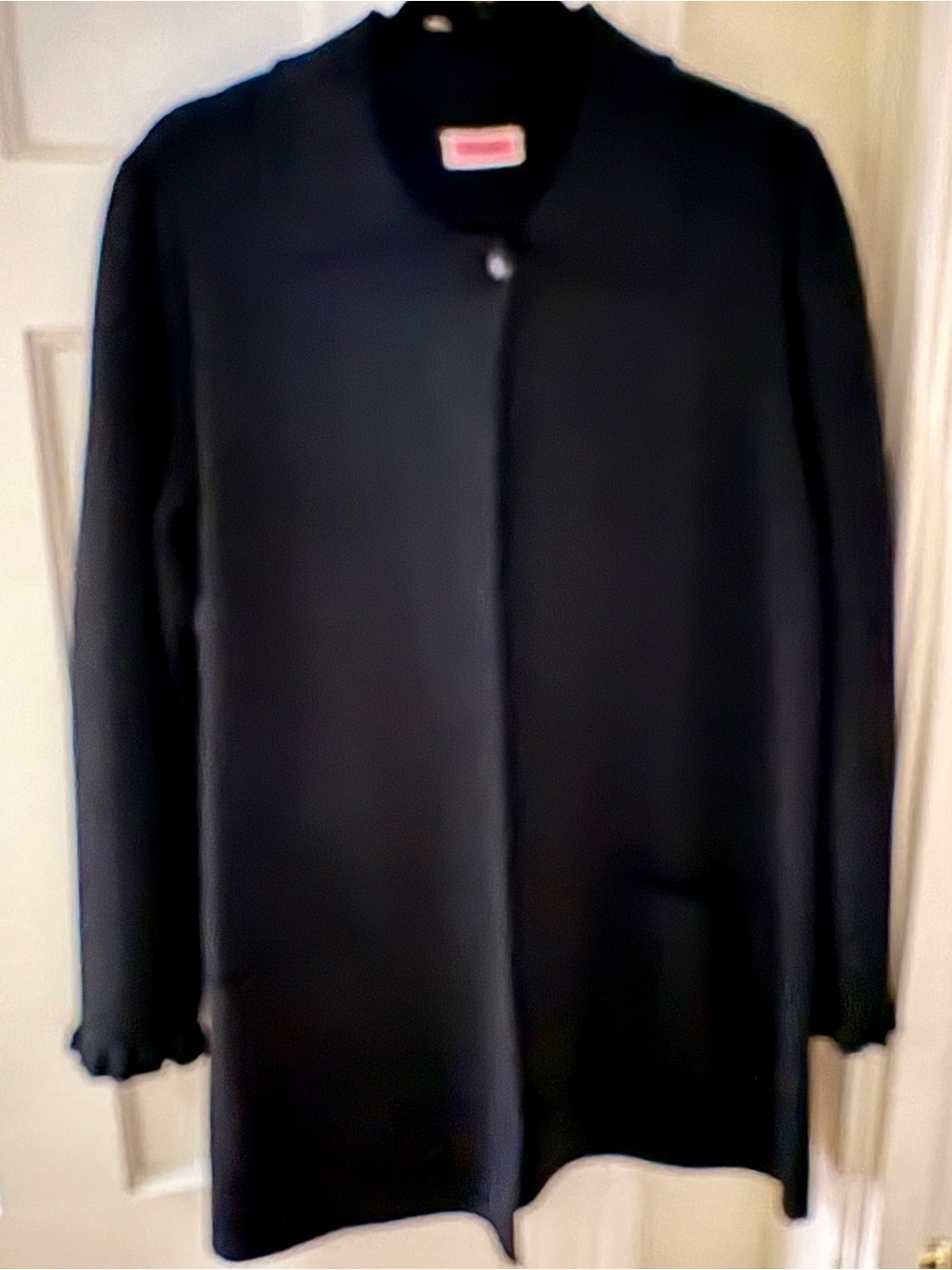 Kate Spade New York Ruffle Trim Sweater Blazer Cardigan Coa